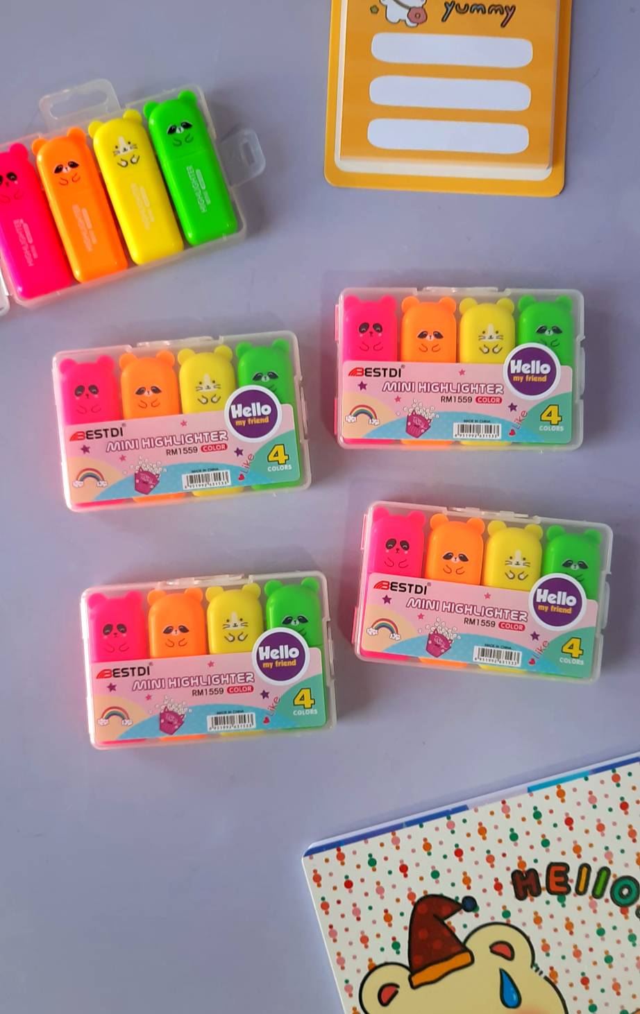 هایلایت رنگ اصلی 4 عددی خرسی